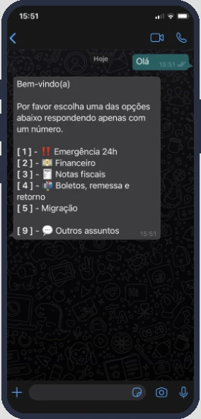 Suporte via WhatsApp Atlaz